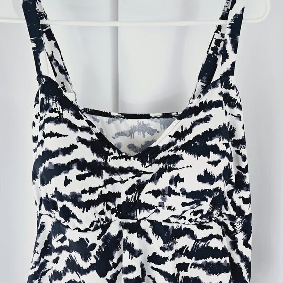 Swim Solutions Zebra Print One Piece - Picture 3 of 13